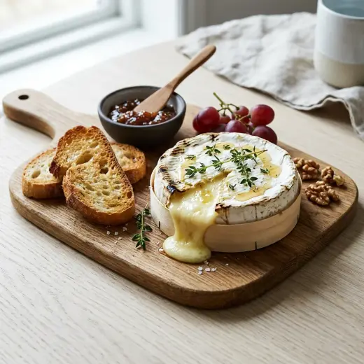 Kuva valmiista reseptistä Brie airfryerissa