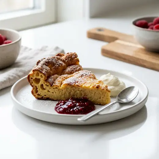 Kuva valmiista ruoasta Pannukakku